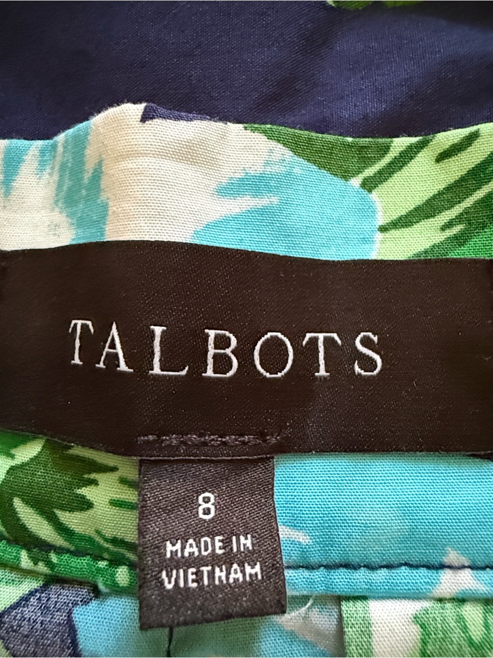 Talbots Piper Pleated Midi Floral Full Skirt Waist Tie Pockets Sz 8 - Picture 4 of 8